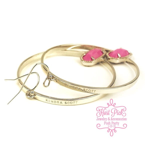 Kendra Scott Jewelry - KENDRA SCOTT Elora Earrings Hoop Pink Fishhook